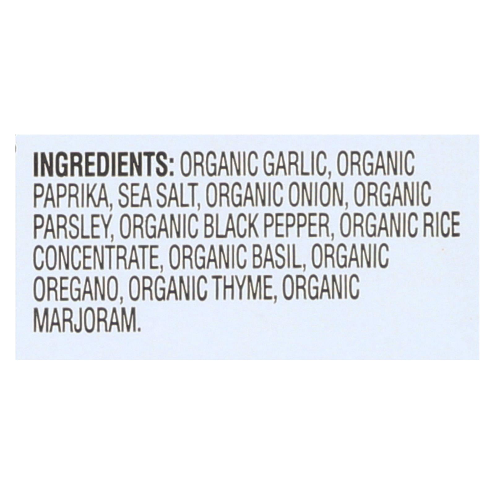 (Price/case)Simply Organic Vegetable Seasoning Mix - Organic - Garlic and Herb - .71 oz - Case of 12