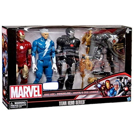 titan hero marvel series machine war iron man quicksilver action figure pack