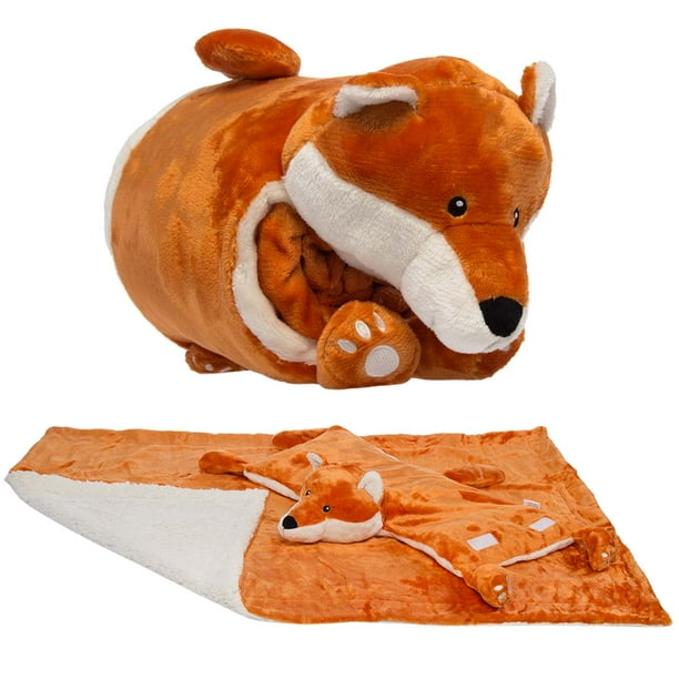 Snuggle Me Sherpa Large Soft Baby Blanket & Plush Pillow Stuffed