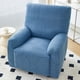 thumbnail image 1 of Nvzi Funda de sofá elástica de jacquard para 2 plazas, funda de sillón reclinable azul para sala de estar, fácil de instalar, lavable, protector de sofá, 1 of 4