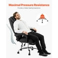 thumbnail image 5 of Big & Tall Office Chair with Footrest - 300lb Capacity, High Back & Lumbar Support, 5 of 10