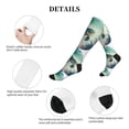 thumbnail image 5 of Lsque Watercolor Turtle5 Pattern Sport Compression Socks for Men & Women 15-20 mmHg Knee High Nurse Pregnant Running Medical and Travel Athletic, 5 of 6