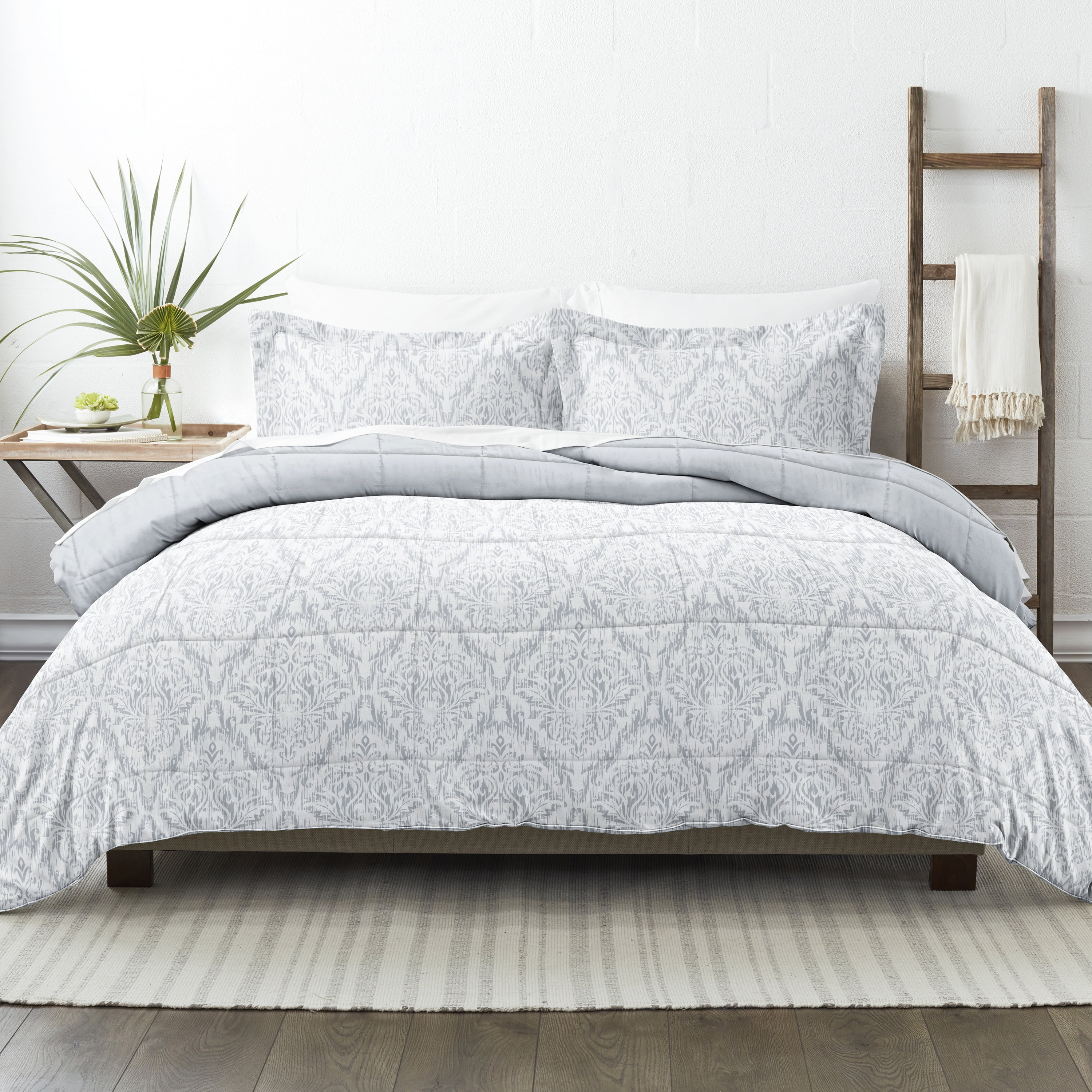 Noble Linens 2-Piece Noble Linens Light Blue English CountrysidePrint Comforter Set, Twin/TwinXL