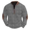 thumbnail image 2 of Blusas y camisas de manga larga con cuello redondo Sudadera con capucha de cuello redondo para hombre Jersey estampado Blusa de poliéster de manga larga para hombre, 2 of 4