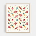 thumbnail image 2 of Candy Wonderland - India Illustration Pattern Whimsical Pop Art Kitchen Decor Unframed Wall Art Print 12 x 16 inches, 2 of 13
