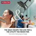 thumbnail image 3 of Delta In2ition 2-in-1 Dual Shower Head with Handheld - 4 Settings, Brushed Nickel, Hose Included, 3 of 7