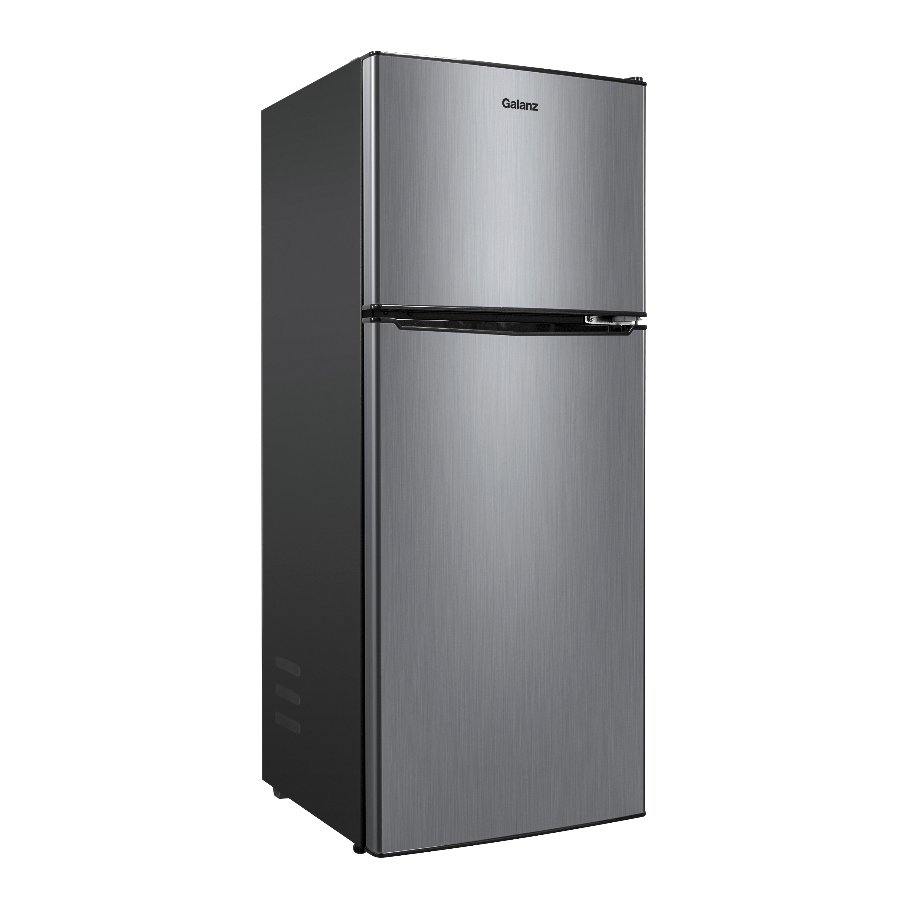 Galanz 4.6. Cu ft Two Door Mini Refrigerator with Freezer, Stainless Steel, New, Width 19.13" - image 3 of 11