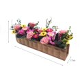 thumbnail image 4 of 1:12 accesorios para casa de muñecas simulación de casa de muñecas mini arcilla flor color madera larga maceta flor caja de madera modelo de flor, 4 of 6