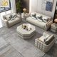 thumbnail image 1 of Single person 2 seats Three people Four people tea table Corner table TV cabinet Italian luxury leather sofa villa large family My Lux Decor Round, 1 of 10
