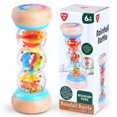thumbnail image 1 of Juguete de madera Rain Stick PLAY Rainmaker de 7 pulgadas para 6 a 12 meses, 1 of 7