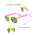 thumbnail image 2 of Flexible Kids Sunglasses Polarized Unbreakable Toddler Sun Glasses for Baby Boys and Girls UV400 with Case, Age 2-8 (Brilliant Yellow/Pink), 2 of 8