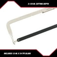 thumbnail image 4 of Hyper Tough 12-Inch Handsaw, Adjustable Frame Hacksaw,, 4 of 9