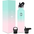 thumbnail image 1 of Botella de agua IRON °FLASK Sports de 700 ml con 3 tapas Vacuum Insul, 1 of 6
