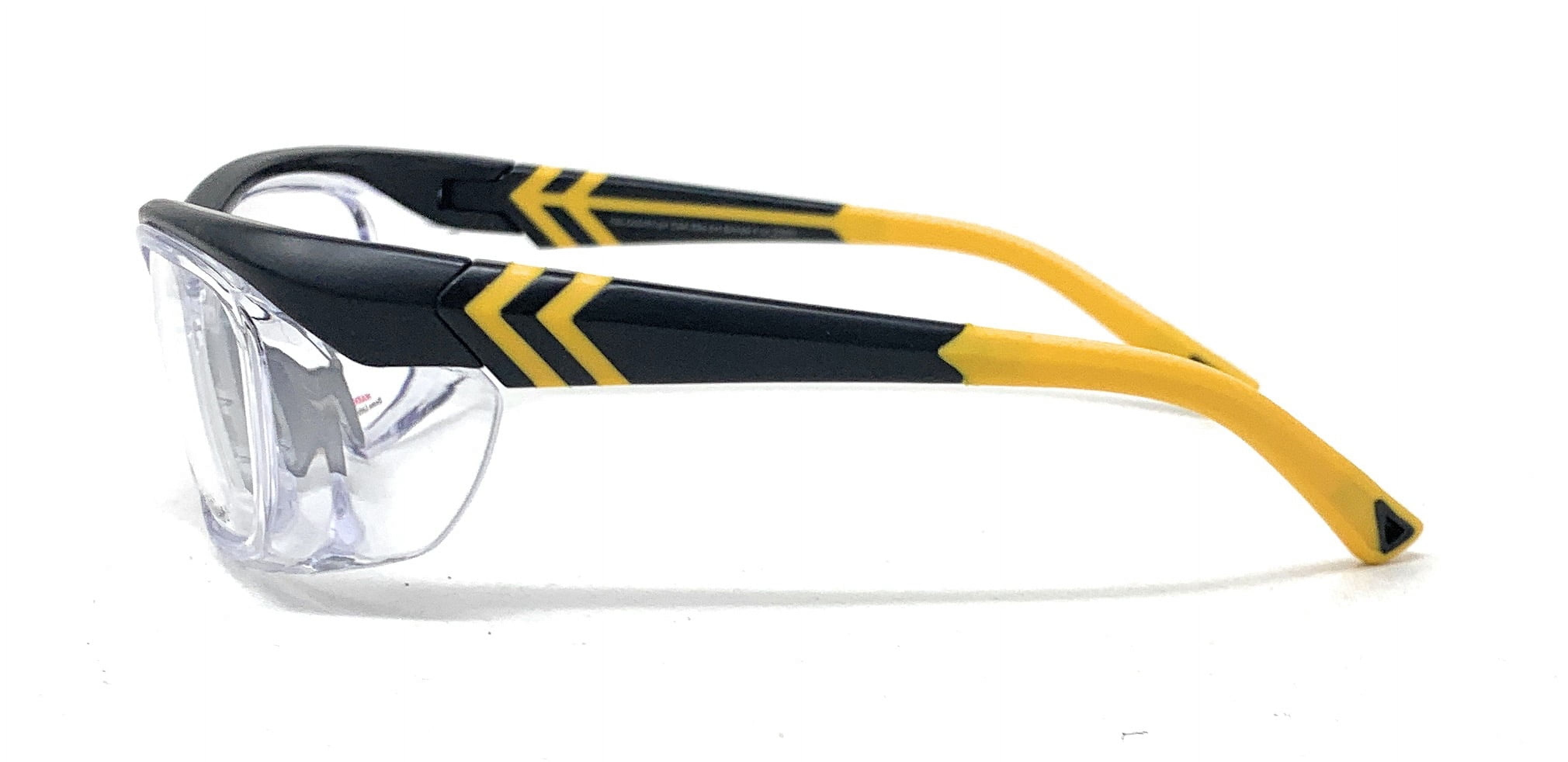 OnGuard Safety Eyewear OG-225S Black Yellow Glasses Goggles 57-16-135 w Dust Dam