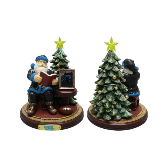 The Memory Company Carolina Panthers Christmas Story Santa Figurine