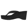 thumbnail image 3 of COBIAN Adult Female Zoe Wedge Sandals, Color: Black, Size: 7 (ZOE10-001-07), 3 of 5