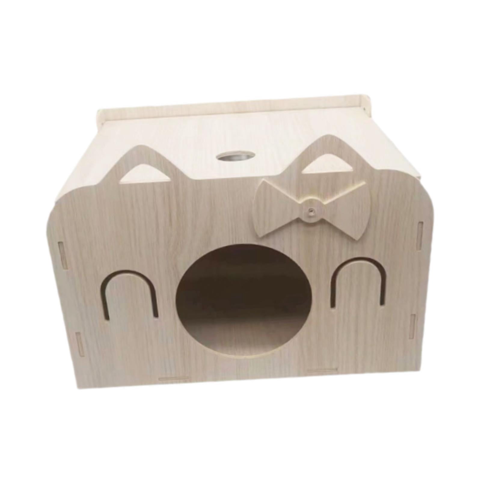 Fzaqwen Hamster Hideout House Cage Accessory Guinea Pig Hiding Room Hideaway Landscaping