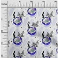 thumbnail image 2 of oneOone Cotton Cambric Purple Fabric Tropical Quilting Supplies Print Sewing Fabric By The Yard 42 Inch Wide-2T, 2 of 6