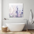 thumbnail image 6 of Wall Art Prints, Lavender Framed Canvas Prints for Bedroom Living Room Bathroom Office, Pastoral Pastel Purple Pink Wildflower Gallery Wrap Wall Art Poster for Gifts Home Decor 8"x8", 6 of 9