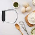 thumbnail image 4 of Pastry Cutter For Baking - Stainless Steel Pastry Blender Tool With Comfortable Grip Handle - Heavy Duty Dough Cutters & Dough Blender For Mixing Butter, Flour, and More (Black), 4 of 6