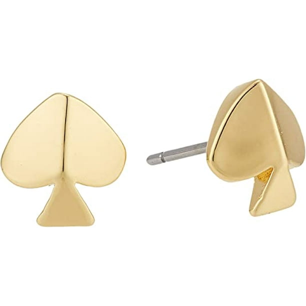 Kate Spade New York Legacy Logo Spade Gold One Size Stud Earrings -  