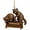 B, variant on Elainilye Christmas Raccoon Ornament 2D Flat Acrylic Hanging Pendant for Christmas Tree Decorations Holiday Decor Festive Party Supplies Cute Animal Themed Gift