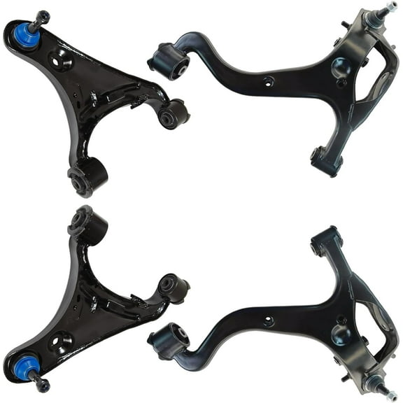 Detroit Axle - 4pc Front Lower Upper Control Arms for 2005-2009 Land Rover LR3 Upper and Lower Control Arms with Ball Joints Assembly 2006 2007 2008 Replacement