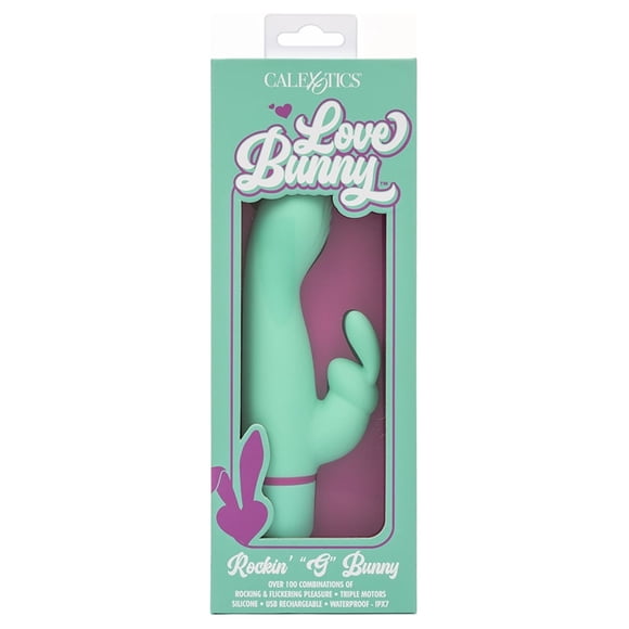 CalExotics Love Bunny Rockin’ “G” Bunny Rabbit Vibrator, Green/Purple