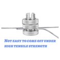 thumbnail image 2 of 20 Pieces Split Bolt Joint Clamp Wire Connector Electrical Fence Connector Aluminium Alloy for Multiple Electric Fence, 2 of 7