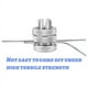 thumbnail image 2 of 20 Piezas Conector de Alambre Abrazadera Junta Perno Dividido Cerca Eléctrica Aleación Aluminio para Múltiple, 2 of 7
