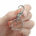 thumbnail image 4 of 20/50Pcs Swivel Snap Hooks with Key Ring Metal Swivel Lobster Claw Clasps for DIY Keychain Bag Hang Jewelry Making Accessories, 4 of 10