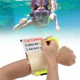 thumbnail image 4 of Underwater Wrist Slate, Floating Pen Wrist Writing Dive Slate  For  Diving, 4 of 8