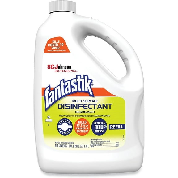 Fantastik Lemon Power Antibacterial Cleaner, 128 Fl Ounce