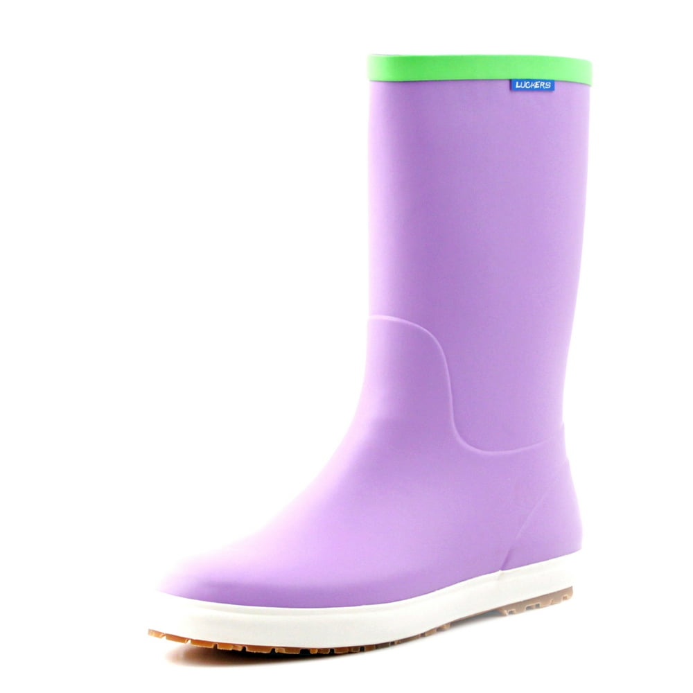 Luckers - Luckers Women's Foldable Wellies Rain Boots, Color: Purple ...