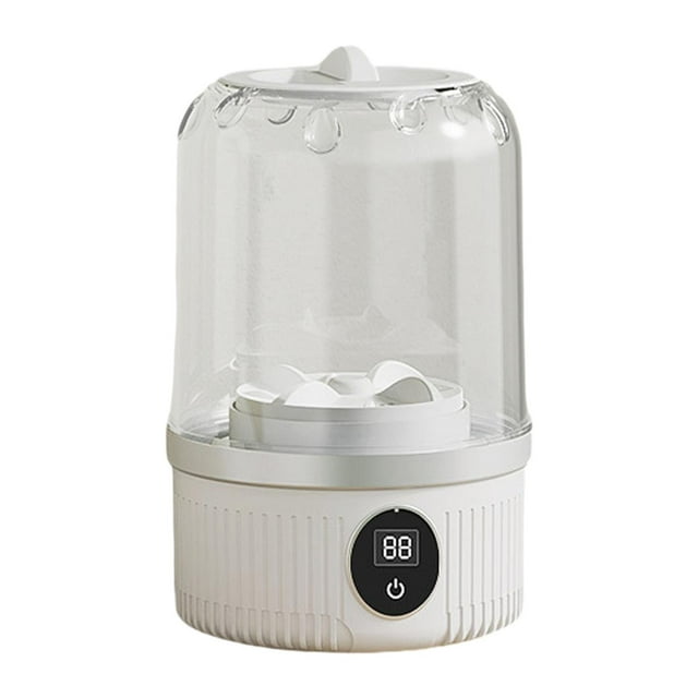 GROWTH TANK Compact Washing Machine Small Clothes Washing Portable for Camping Rvs Trips White