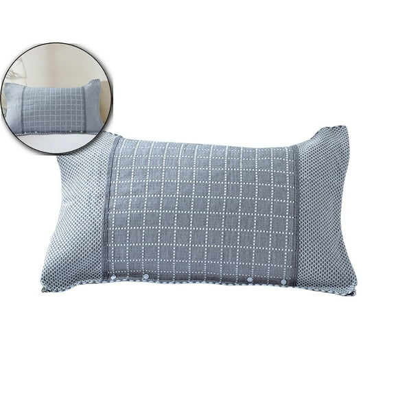 Dvruxg Jacquard Pillowcase (52x71 Inches) - Soft Cotton Floral Pillow Cover with Anti-Slip Design, Thick Decorative Pillowcase for Bed, Sofa
