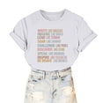 thumbnail image 7 of Inverlee Womens T Shirts Crewneck Dressy Casual Short Sleeve Tops Boho Funny Letter Print Shirts Flowy Work Tunic Blouse Tee, 7 of 7