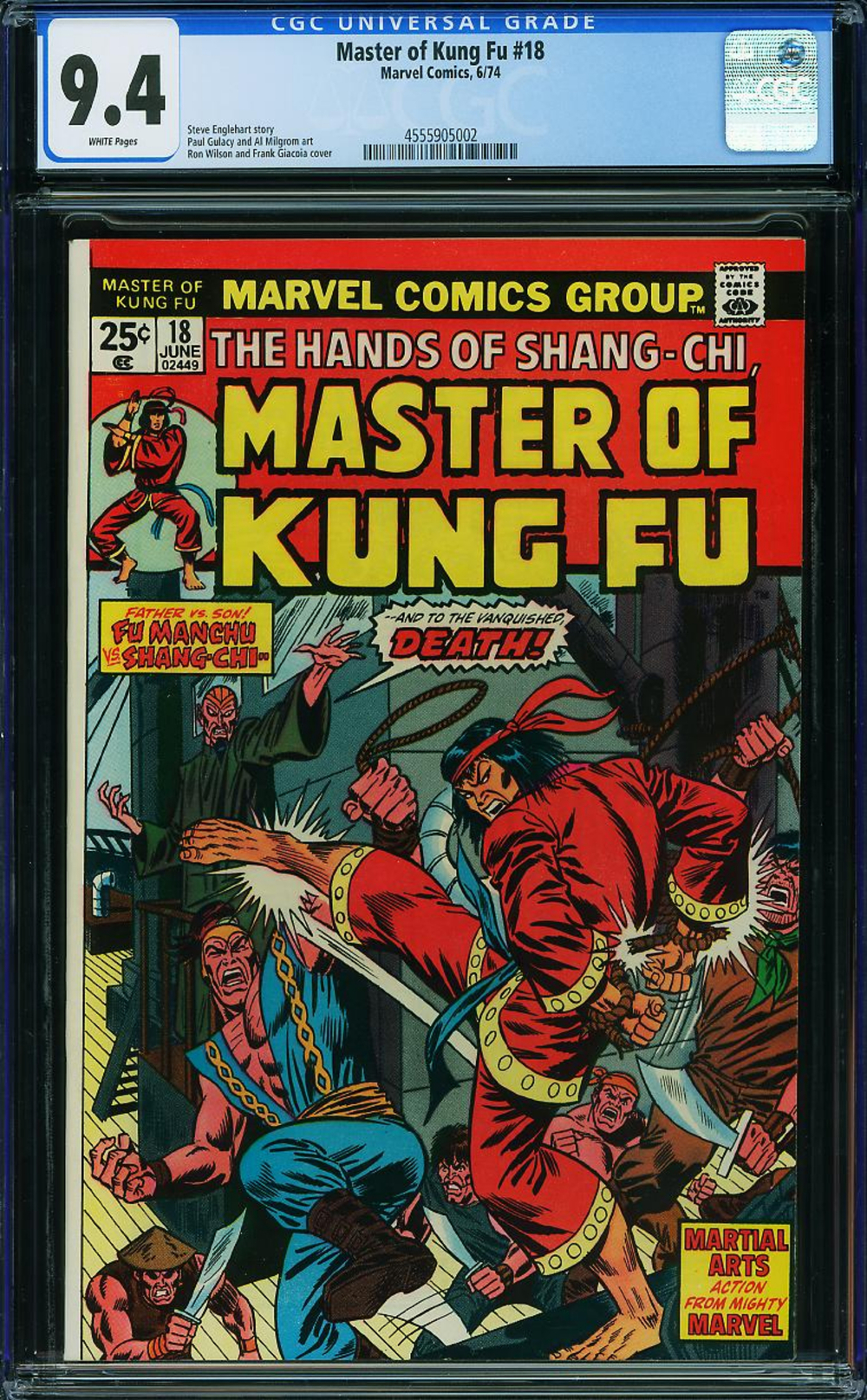 Cover of Master of Kung Fu #18