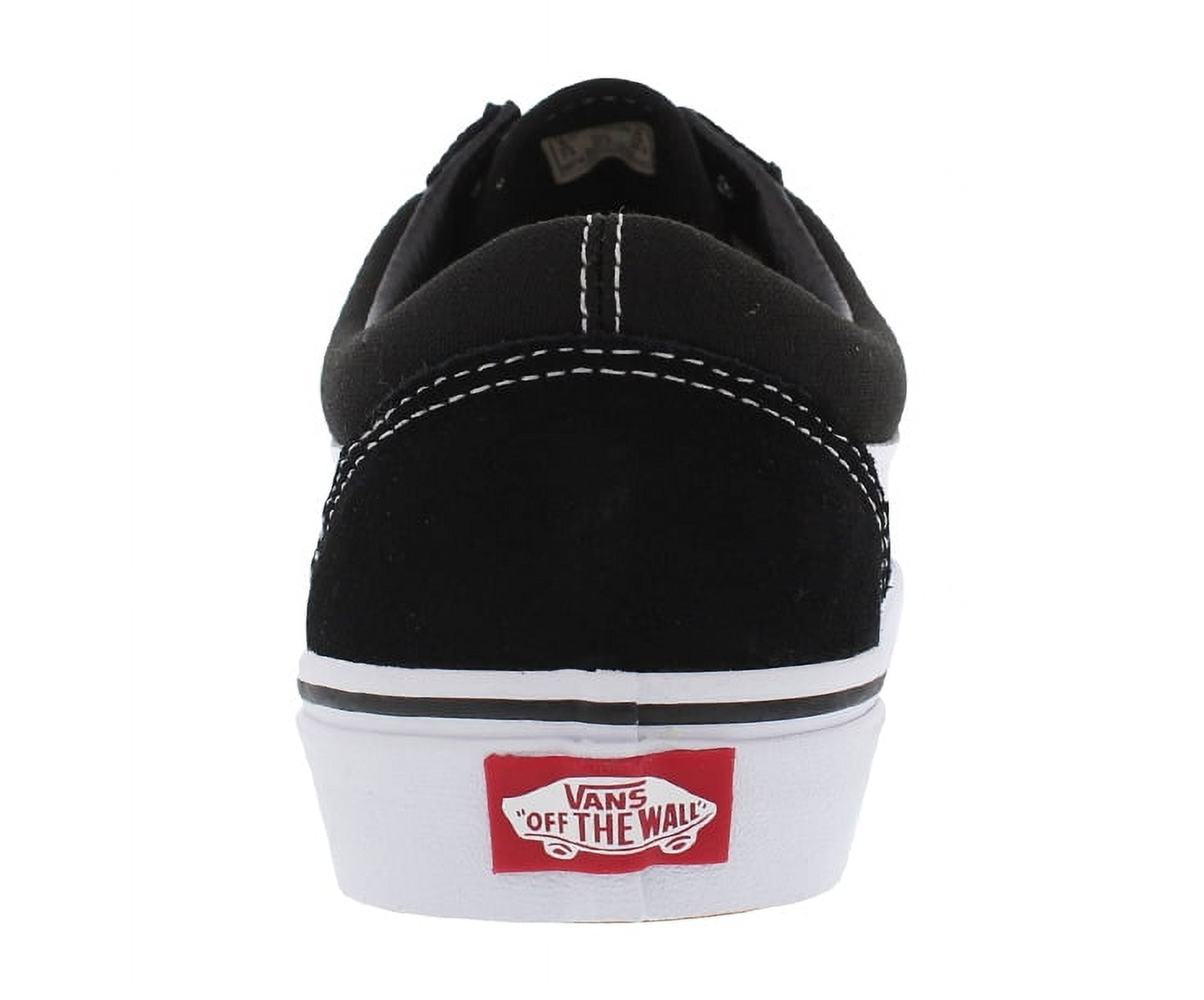 Unisex Old Skool Skate Fashion Sneakers, Round Toe Black, Size10.5