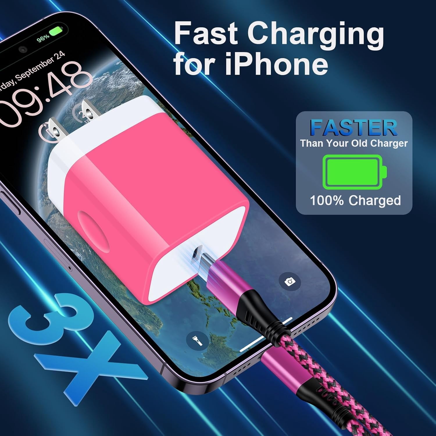 NeoMart Type C Phone Fast Charger for Samsung Galaxy Z Flip7 FE 7 6 5 4 3 Z Fold7 6 5 4 A16 5G A15 A35 A25 A55 A56 S25 Ultra S24 S23 S22 S21,9a,9 Pro XL Fold,9,8,Wall Charger Cube USB C Cable 6FT
