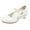 White, variant on LEEy-world Toddler Shoes Children Shoes Children Leather Shoes White Bow Knot Spring Autumn Gir High Heel Princess Kids Girls Light up Shoes (White, 3.5 Big Kids)