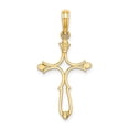 thumbnail image 4 of FB Jewels 14K Yellow Gold Cross Cut Out with Round Tips Pendant, 4 of 4