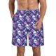 thumbnail image 1 of Balery Skull Flower Traje de Baño Estilo Hawaiano para Hombre, Shorts de Secado Rápido con Bolsillos-3X-Large, 1 of 6