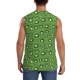 thumbnail image 4 of Fotbe Kiwi Fruit Men's Camiseta sin Mangas Estampada para Hombres, Playera Casual para Gimnasio, Entrenamiento, Playa-Small, 4 of 7