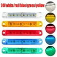 thumbnail image 6 of Mosiee 1Pc 24V 5W 9-Led Car Side Marker Indicator Light Red/Yellow/Blue/White/Green Signal Lamp For Most Vehicles/ Trucks /Lorries/Boat, 6 of 9