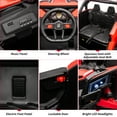 thumbnail image 5 of EastVita Ride on UTV Car, 24V Ride on Car Battery Powerd Electric Off-Road UTV Car w/Remote Control, 200W Motor, Spring Suspension, Music, LED Lights, ATV, Red, 5 of 7