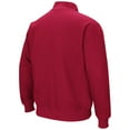 thumbnail image 3 of Men's Colosseum Crimson Indiana Hoosiers Big & Tall Tortugas Logo Quarter-Zip Sweatshirt, 3 of 3