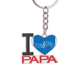 thumbnail image 1 of 5-le energético personal Azul El soporte del llavero de metal del llavero ama a papá, 1 of 3