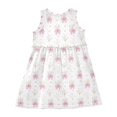thumbnail image 3 of Girls Dress Bow Knot Flowers Love Sleeveless Dress for Girls Hem A-Line Casual Sundress, 3 of 7
