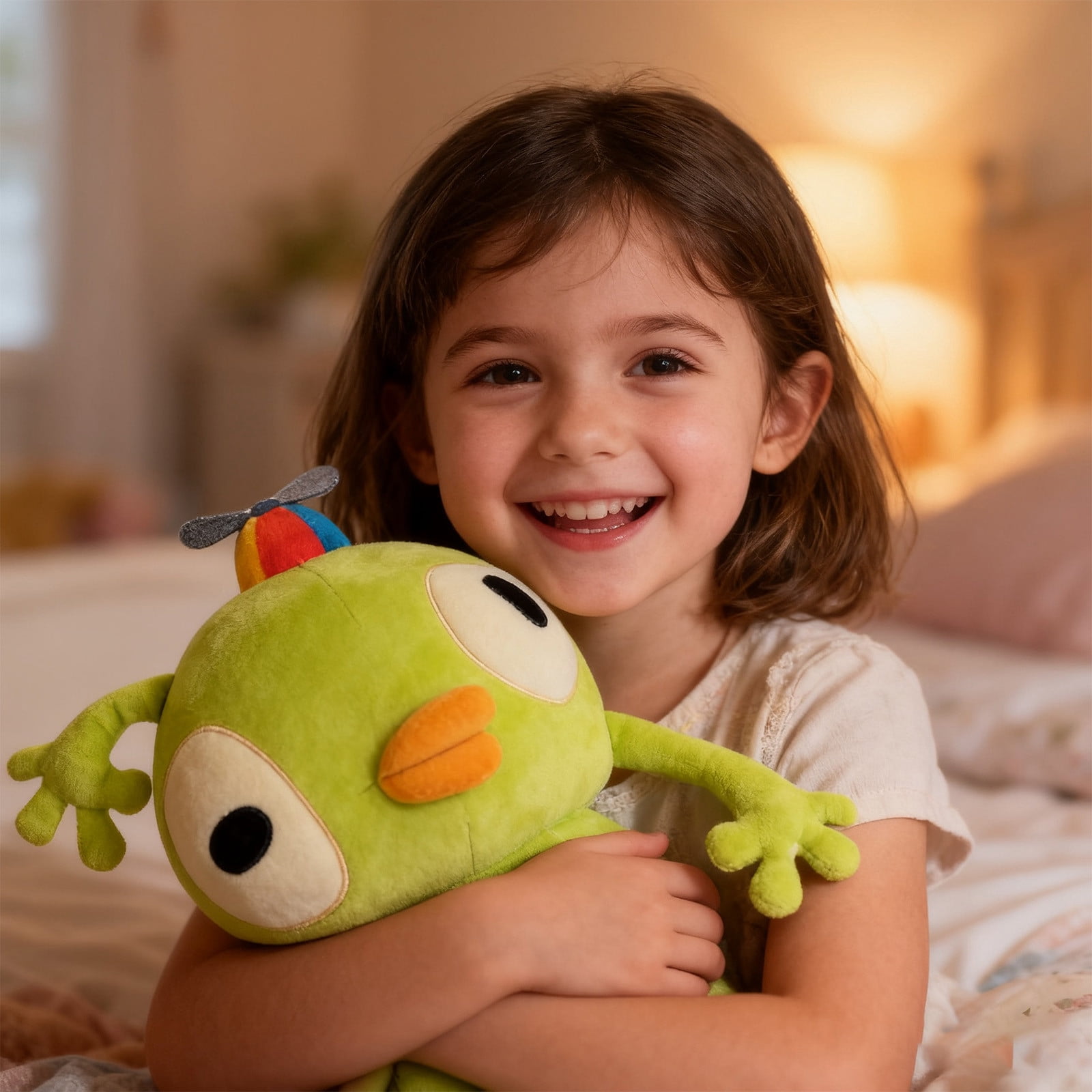 Bing Bong Plush Toy 9.8In Game Peak Stuffed Toys Peripheral Ultra Soft Plush Doll(Green-25Cm)#9457